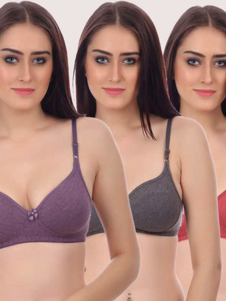 ComfortLift Non-Wired Padded Push-Up Bra 3-Pack