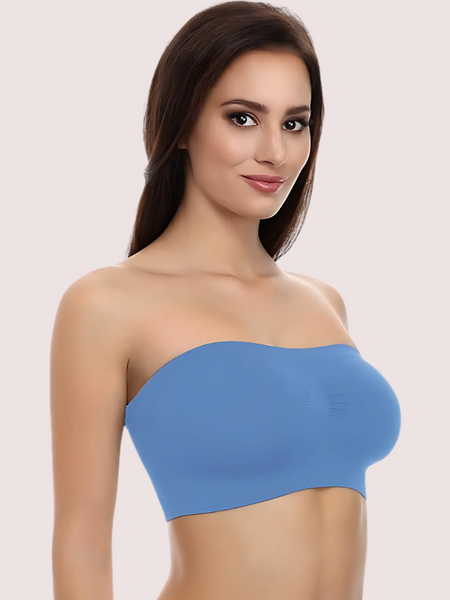 2 Tube Bandeau Bra Tops for Fashionable Women