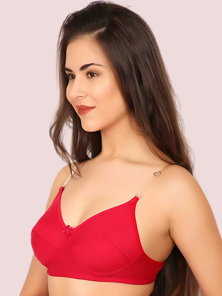 3 Pairs Clear Transparent Back Regular Bras