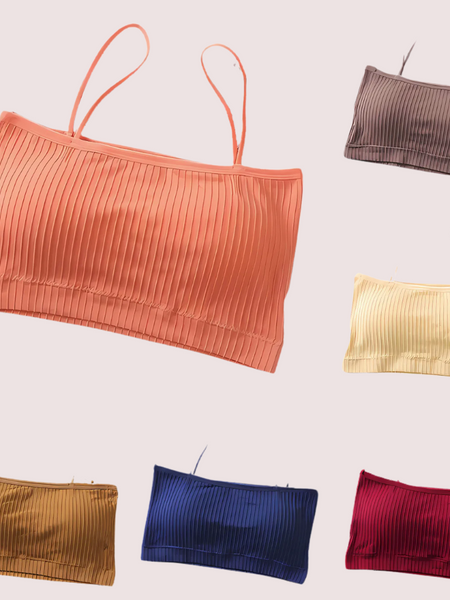 2 Pack Cute & Comfy lightly padded cami bra