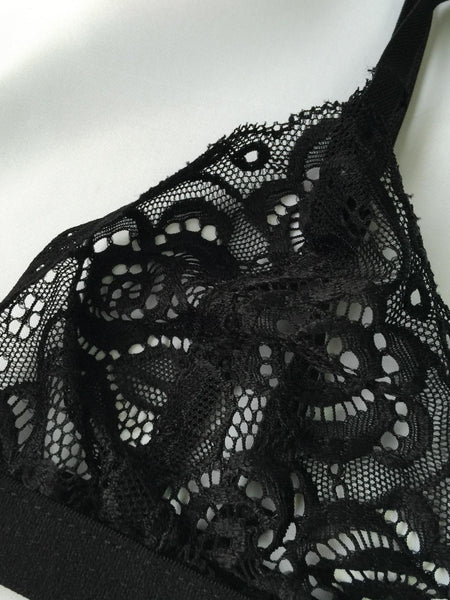 French Style Sexy Lace Wireless Bralette