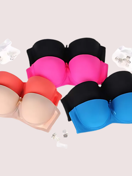 2 pack demi cup padded wired push up bra