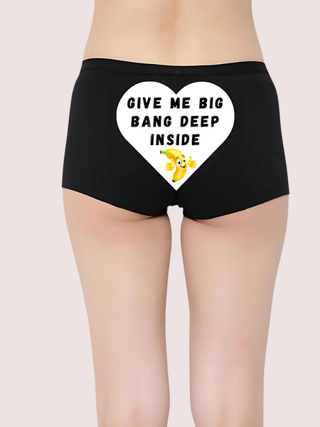 Custom Naughty Quotes Panty for Intimate Moments