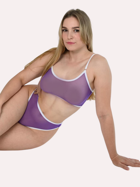 Clear Elegance Transparent Bra & Thong Set
