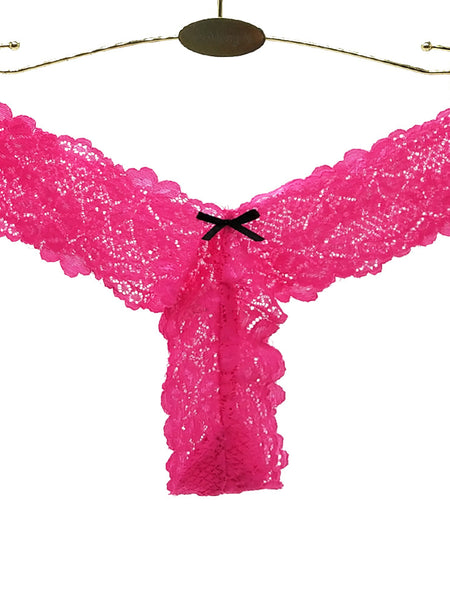 2 pack Stretch lace sexy thong panties