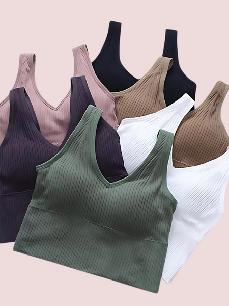High impact padded longline sports bra (2 Pack )