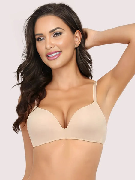 2 Pack Luxury seamless padded push up bra