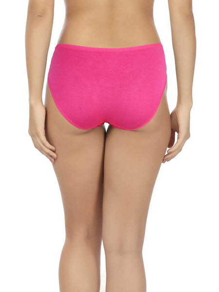 Comfy Snazzy Way Beauty Organic Plus Size Pure Magenta Cotton Panties(Pkt of 2)