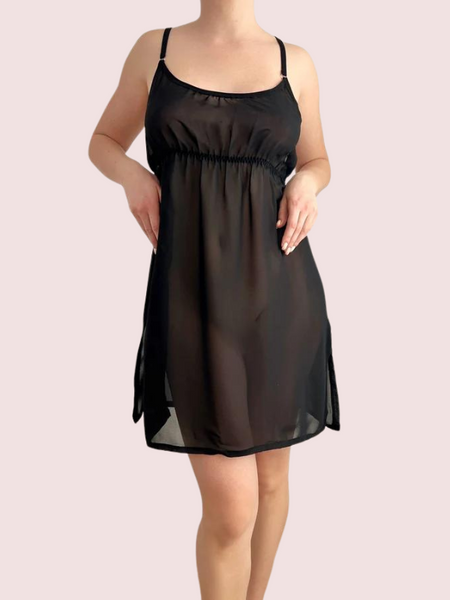 Transparent Babydoll Nightwear for Plus Size Ladies