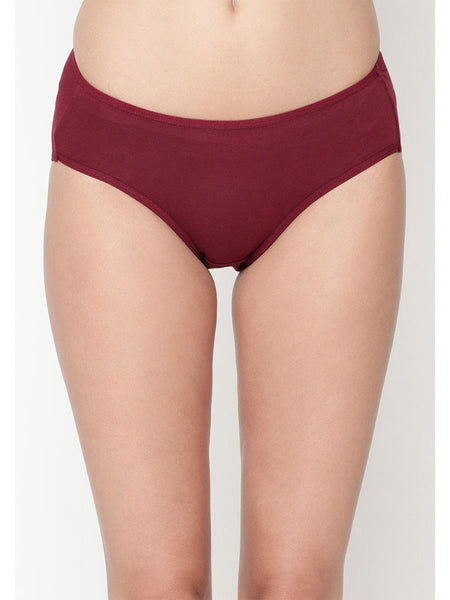 Comfy  Snazzy Way Women's Best Fitting Plus Size Maroon Cotton Panties(Pkt of 2)