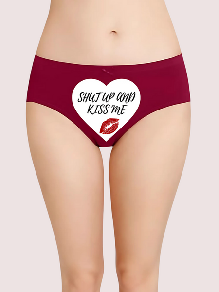 Shut Up and Kiss Me Custom Panty for Her
