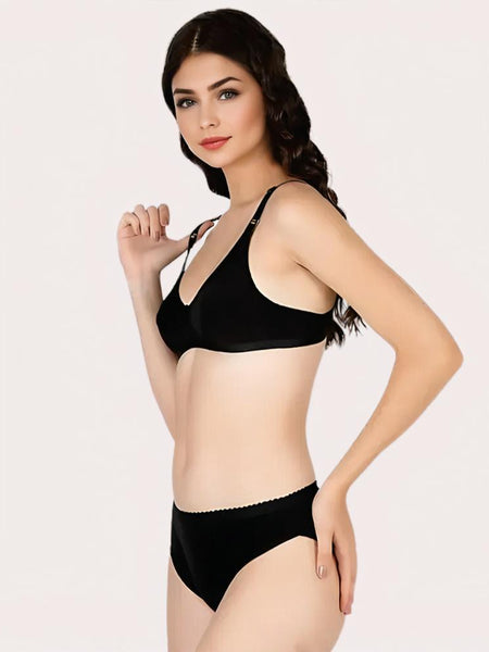 French Daina Essential Black: 2 Bras and 2 Panties Combo Set