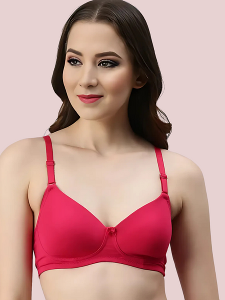 Passion Plunge – Red Seamless Padded Bra