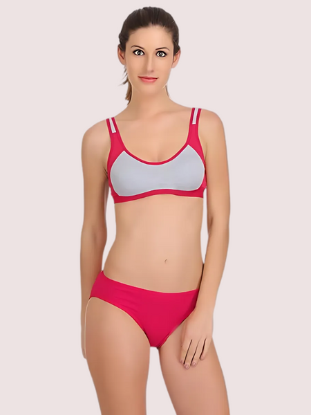 Trendy Sports Bra with Panty for Women (2 pack)