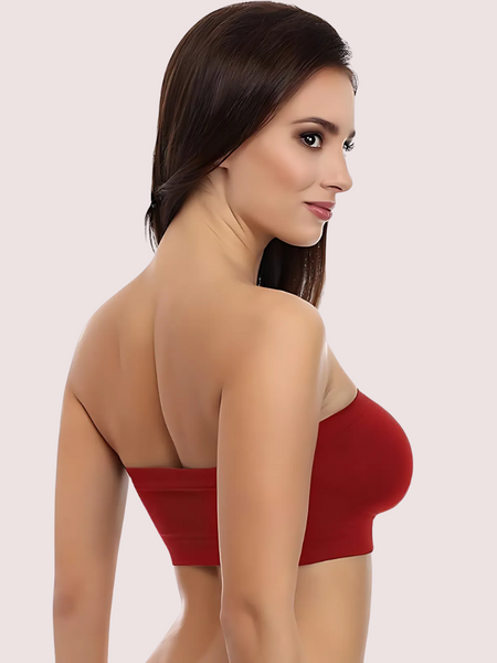 Maroon Magic Tube Bandeau Bra for Women