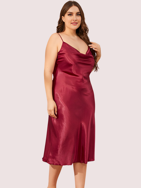 Plus Size Classic Satin Sleepwear (4XL–5XL)