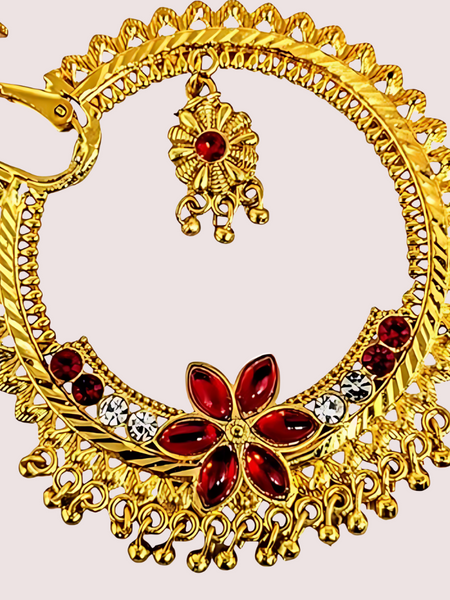 Uttarakhandi Gold Plated Round Nath